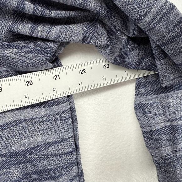 Zero Restriction Hoodie Men's Medium Blue Wave Pattern Snap Pebble Beach Golf - Picture 4 of 11